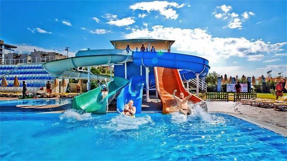 Good price ODM Outdoor Water Park Entertainment Sports Swimming Pool Fiberglass Slide For Kids online