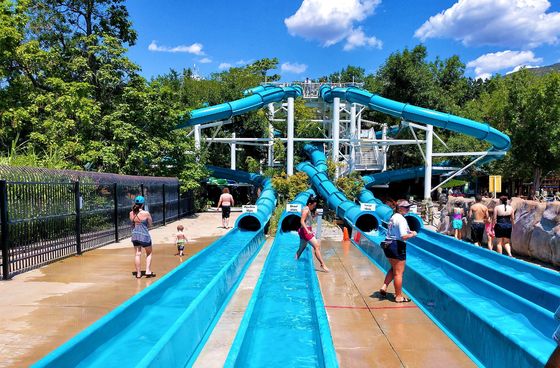 Good price ODM Water Park Child Swimming Pool Play Area Aqua Theme Rides Tube Spiral Fiberglass Slide For Kids online