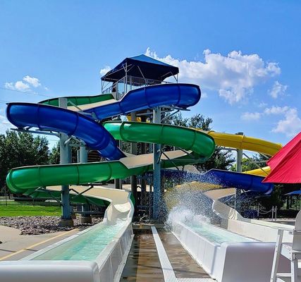 Good price ODM Swimming Pool Water Playground Summer Children Game Set Toy Equipment Fiberglass Slide online