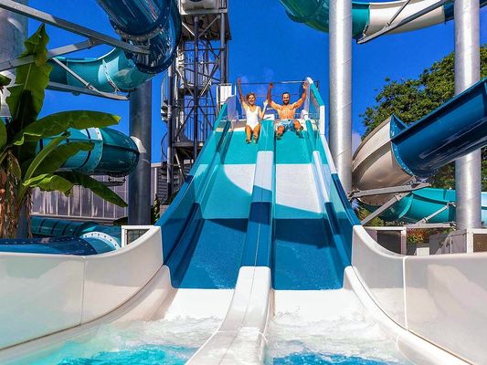 Good price Amusement Park Rides Swimming Pool Equipment Sea Water Fiberglass Slide online