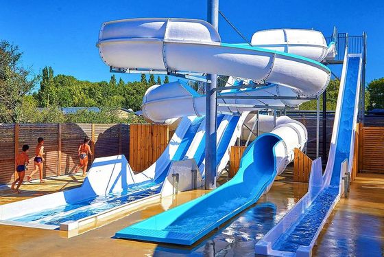 Good price Kids Water Park Outdoor Playground Swimming Pool Equipment Water Spiral Slide online