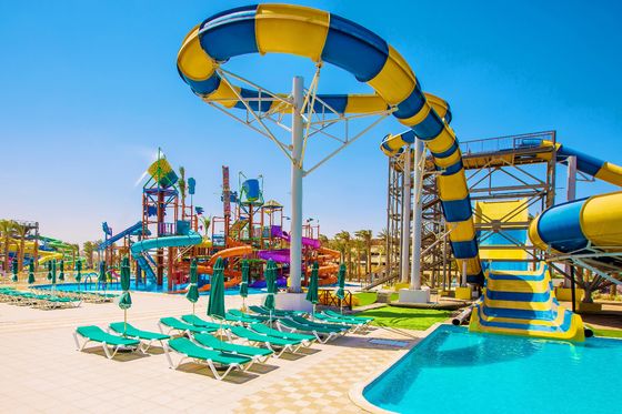 Good price ODM Water Theme Park Playground Games Item Equipment Fiberglass Spiral Slide online