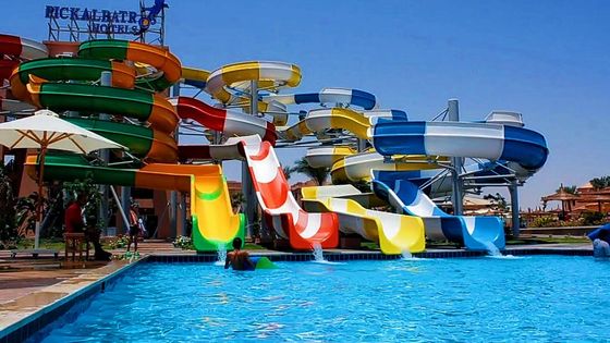 Good price Outdoor Children Game Swimming Pool Water Fiberglass Tube Spiral Slide online