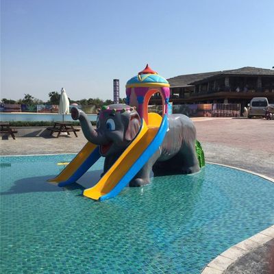 Good price Aqua Park Swimming Pool Fiberglass Equipment Elephant Water Slide for Kids Backyard online