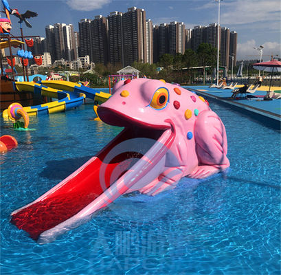 Good price Swimming Pool Fiberglass Frog Water Slide Games Toys for Children online