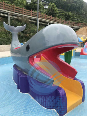 Good price Children Aqua Play Water Playground With Swimming Pool Rides Whale Fiberglass Water Slide online