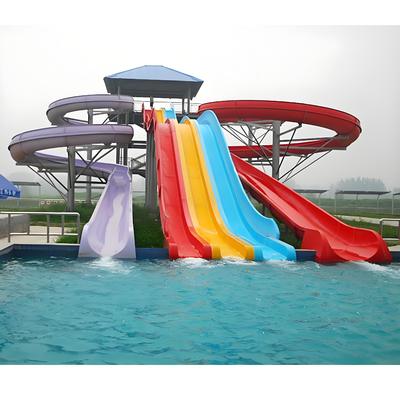 Good price Fiberglass Spiral Water Slide with 5 Meters Height 0.85 Meters Width and 300kg Capacity for Outdoor Swimming Pools online