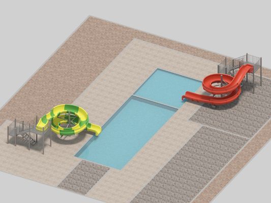 Good price Fiberglass Swimming Pool Slide with 2.6m/2.8m Height and 12 Months Warranty for Residential and Commercial Use online