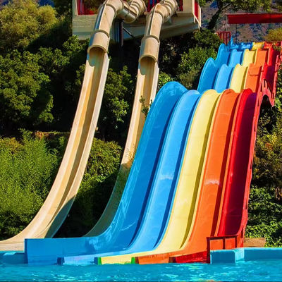 Good price Customized Size Fiberglass Water Park Slide with 6-8mm Thickness and Over 10 Years Service Life online