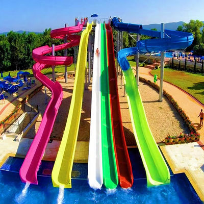 Good price Durable 6-8mm Thickness Fiberglass Water Park Slide with Over 10 Years Service Life and Customized Size online
