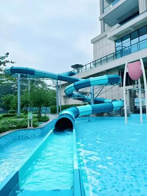 Good price High Capacity Custom Size Fiberglass Water Slide with Galvanized Steel Support for 30-60 Days Delivery online