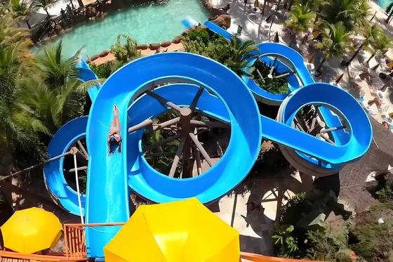 Good price Summer Hot Selling Large-Scale Water Park Slide Fiberglass Spiral with Design Service Water Play Equlpment One-year Warranty online
