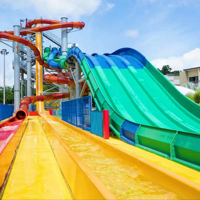 Good price Customized Size Outdoor Water Park Slide with 6-8mm Thickness Fiberglass and Over 10 Years Service Life online