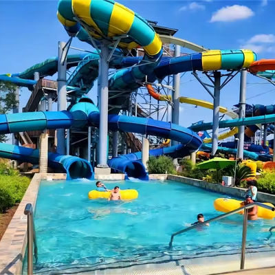 Good price Commercial Fiberglass Water Park Slide with 12 Months Warranty and 100-500kg Max Capacity for Outdoor Fun online