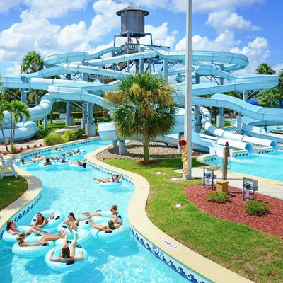 Good price Customizable Color Fiberglass Water Park Slide Ending with Pool for Kids and Adults online