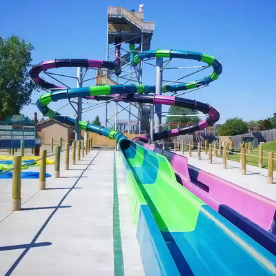 Good price Commercial Fiberglass Spiral Water Slide 0.82m Inner Width Use For Resort Hotels Inground Pools Water Parks Playground Equipment 100KG Capacity online