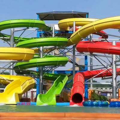 Good price Customized Aqua Park Inground Pool Slide Fiberglass Swimming Pool Water Slide Amusement Park Equipment Adult Children Games Over 10+ Years Service Life online