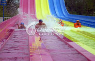 Giant Interactive Racing Fiberglass Water Slides with Multi Lane , Customized