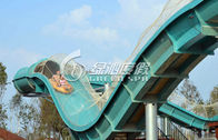 Kids and Adults Green Water Roller Coaster / Fiberglass Water Slides for Aqua park