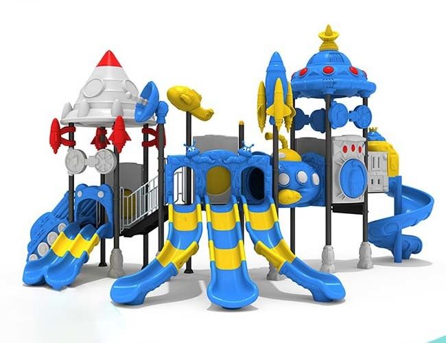 OEM China Outdoor Playground Safty Equipment Plastic Playhouse Slide