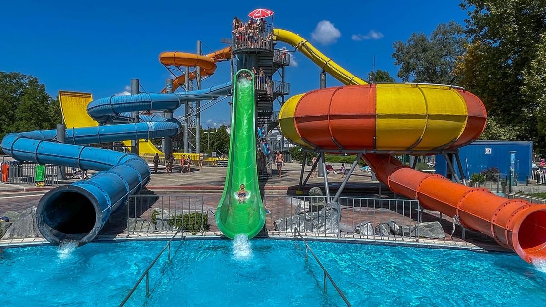 Outdoor Water Park Fiberglass Water Slide For children 1 Person