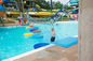 Water Park Lazy River And Swimming Pool Floating Bridge With Climbing Net