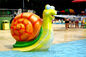 Animal Style Water Splash Pad Children Play Pool Snail Water Spray Games 1.2m