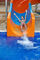 Glass Fiber Swimming Pool Water Slide 4.0m Height Anti UV For Aqua Park Home