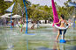 Outside Amusement Park Equipment Water Games Fiberglass Water Slides Set Custom