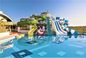 OEM Outdoor Aqua Amusement Park Water Sport Games Pool Fiberglass Slide for Kids