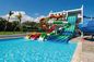 OEM Water Theme Park Equipment Swimming Pool Rides Hot Dipped Galvanized Steel Fiberglass Slide