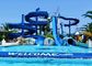 OEM Water Theme Park Equipment Swimming Pool Rides Hot Dipped Galvanized Steel Fiberglass Slide