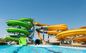 12mm Thickness Fiberglass Waterslide Outdoor Water Park Game Play Equipment  For Swimming Pool