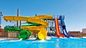 3 Person 18.5Kw Fiberglass Water Slide For Aqua Amusement Water Park