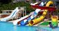 Water Aqua Park Equipment Playground Fiberglass Slide Set For Kids