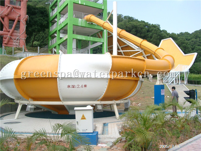 Durable Giant Aqua Park Equipments Aqua Park / Water Park Fiberglass Water Slide