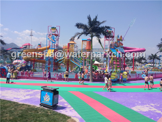 Customized Size Aqua Park Custom Water Slides For Water Amusement Park Equipment