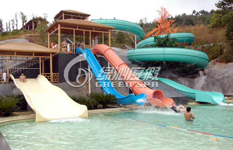 Extreme Water Slides Fiberglass Cannon / Sleigh Water Slide for Children Aqua Park Slide Game