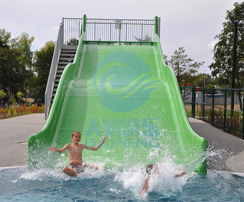 2.5 meters Wide Family Slide Fiberglass Pool Slide For Kids And Adults