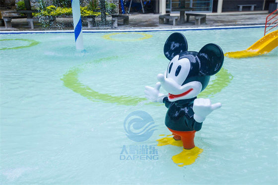 Mickey Mouse Splash Pad Water Toy Fiberglass For Children Aqua Park