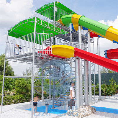 7.0m Height Large Commercial Water Slides Fiberglass Professional Water Slide