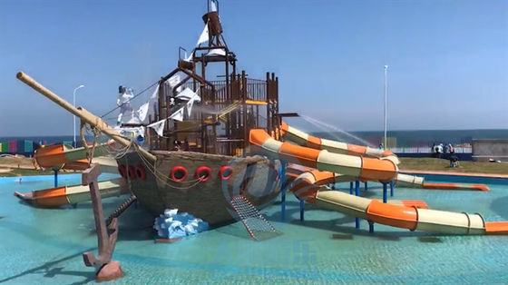 Fiberglass HDG Steel Playground Water Slide Big Water Slides For Adults Children