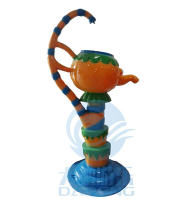 Glass Fiber Playground Water Splash Pad Teapot Style For Children