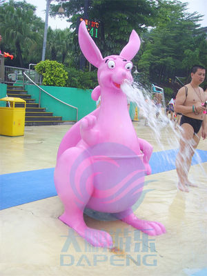 Water Theme Park Family Zone Children Spray Park Games Purple Kangaroo Jet