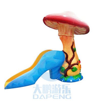 2.6m Height Splash Small Water Slide Fiberglass Mushroom Water Slide For Children