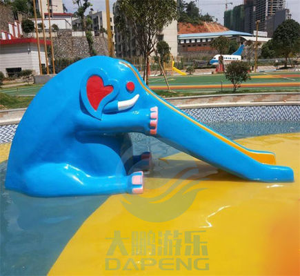 Elephant Shaped Mini Pool Slide Outdoor Commercial Swimming Pool Slides Customized