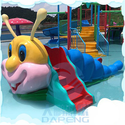 Aqua Park Mini Pool Slide Fiberglass Caterpillar Water Slide CE Approved