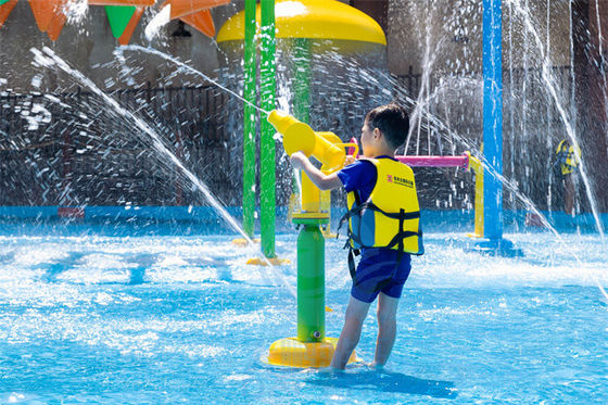 Kids Water Spray Park Games, Public Park Splash Zone Rotary Water Gun