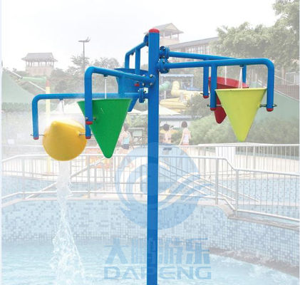 Commercial Water Park 5 In 1 Fiberglass Pouring Water Buckets For Splash Zone