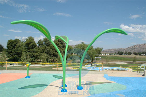Outdoor Wet Playground Water Games Summer Water Park Spray Leaves - Green